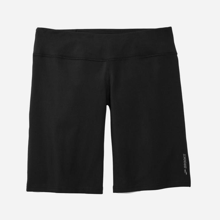 Brooks Venture Bermuda Hardloopshorts voor Dames Zwart (YBHEX-7503)